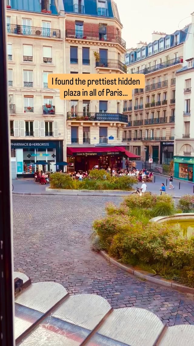 Parisian Square and Street: Local Sunday Charm