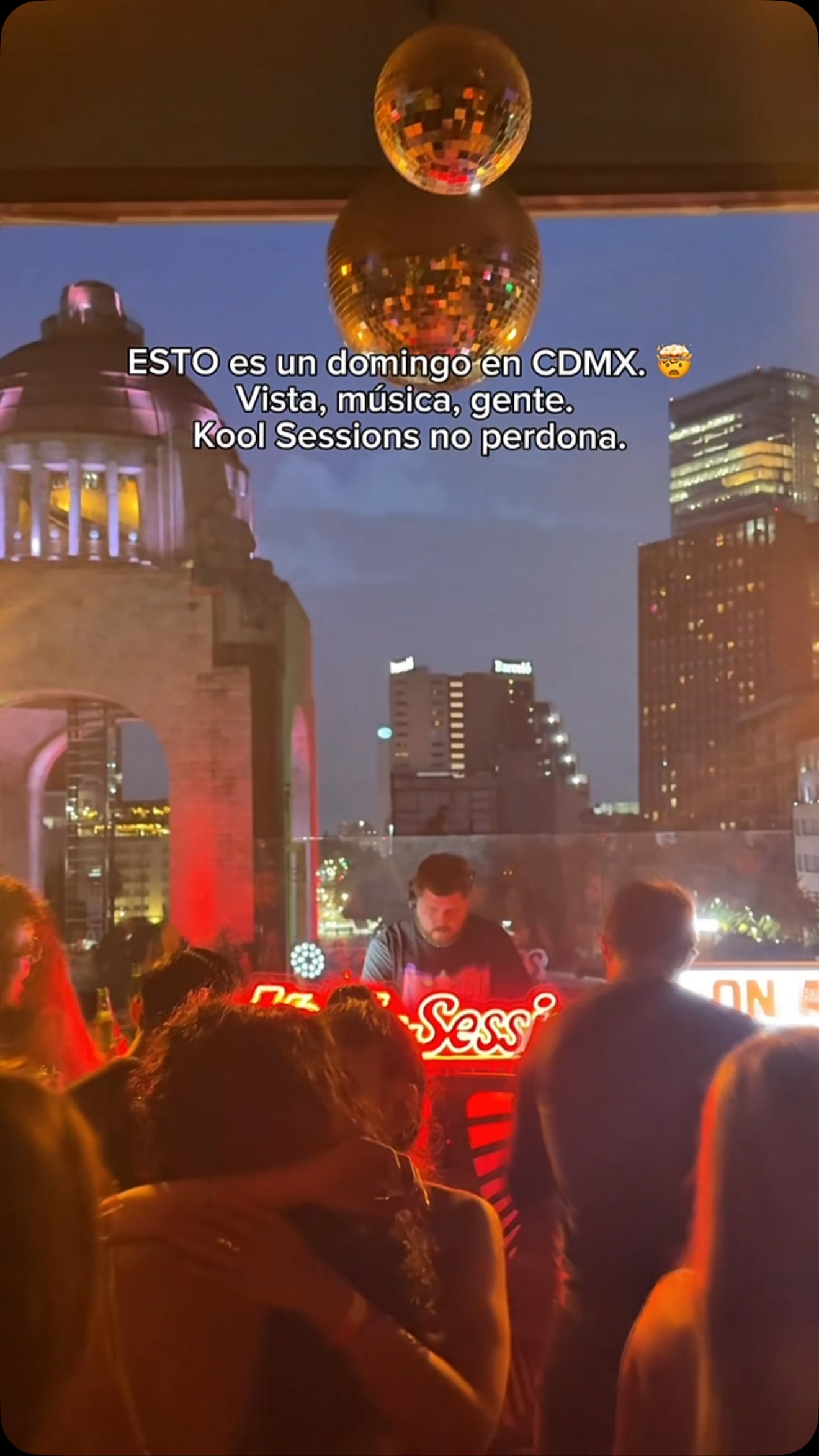 Rooftop Party Overlooks Monument To Revolution