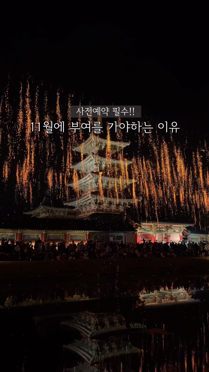 Baekje Cultural Land's Fireworks Event