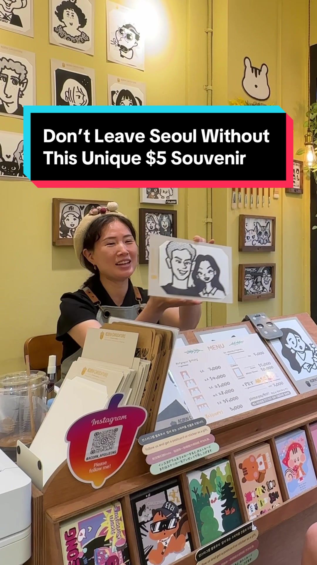 Seoul's Personalized Caricature Souvenir Spots