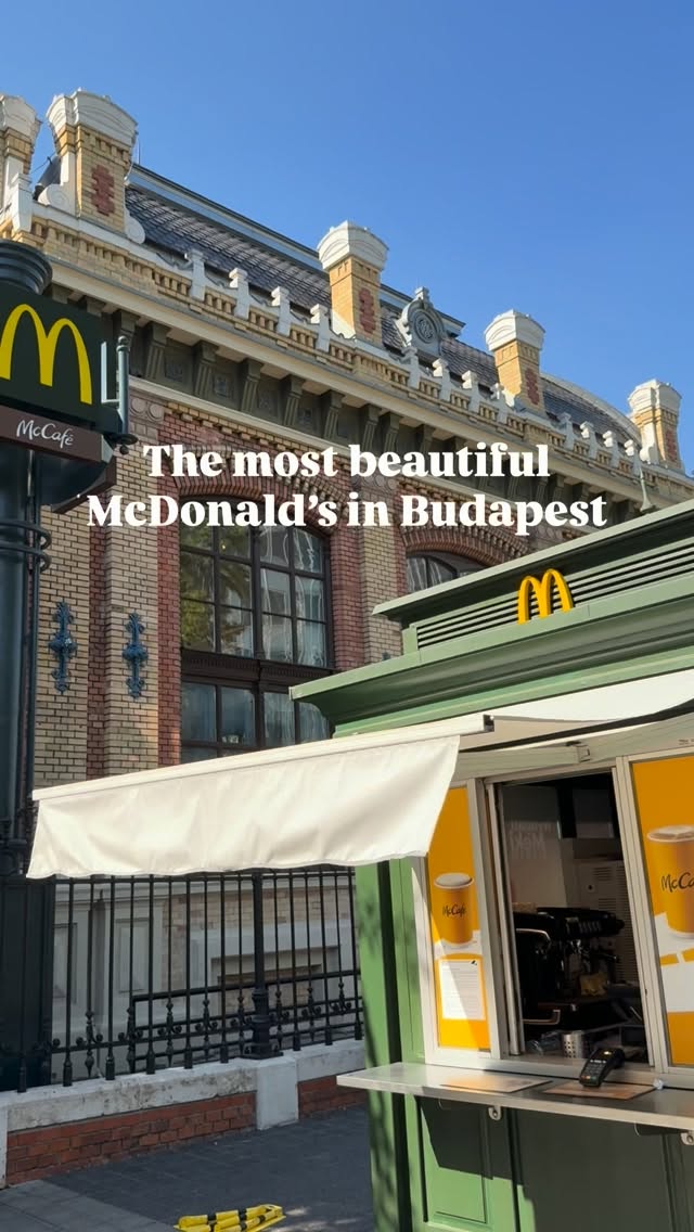 Budapest McDonald's Interior and Exterior