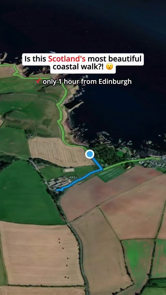 Scotland's Scenic Coastal Hike Near Edinburgh