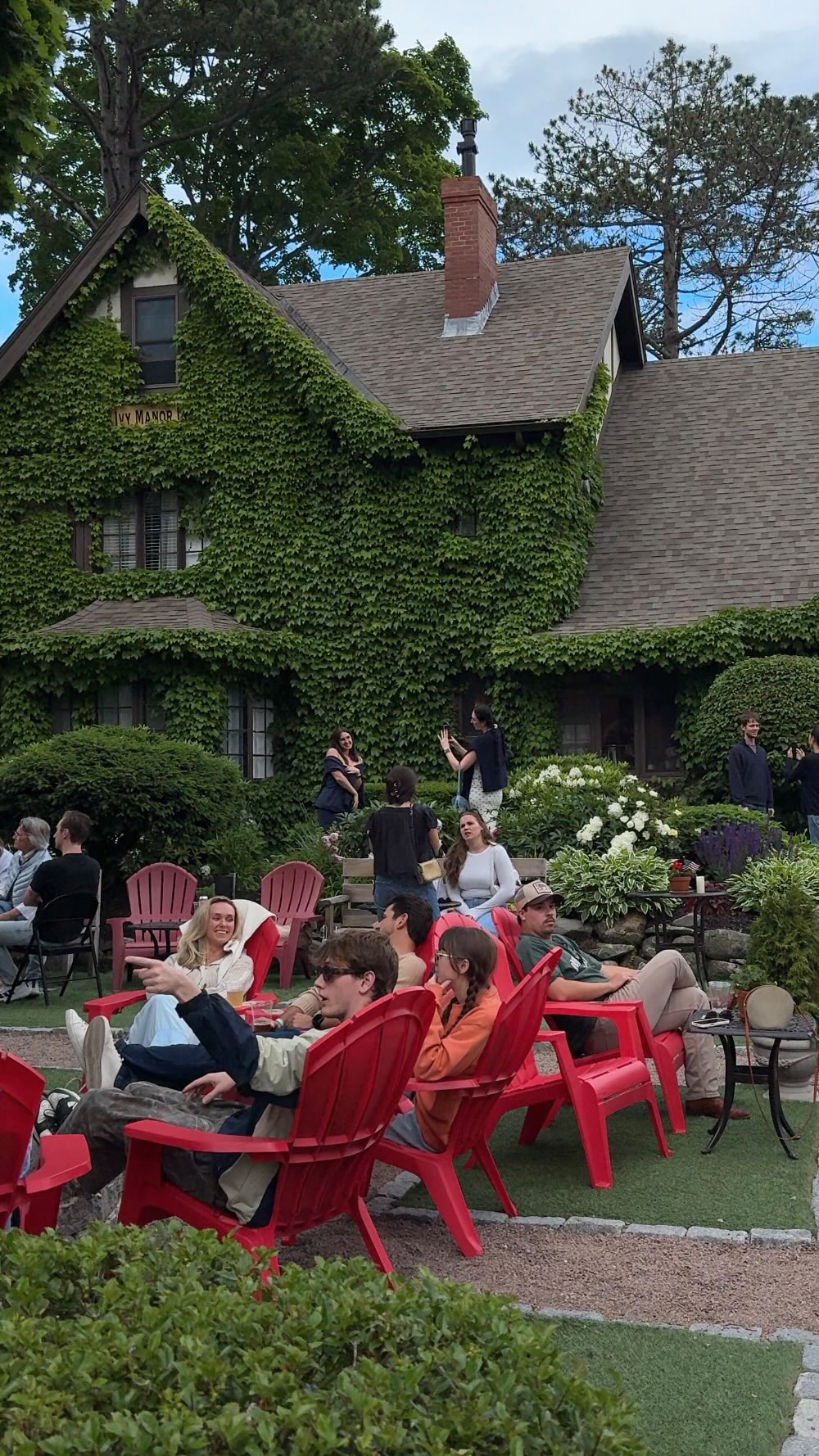 Ivy Manor Inn's Cozy Fall Evening Ambiance