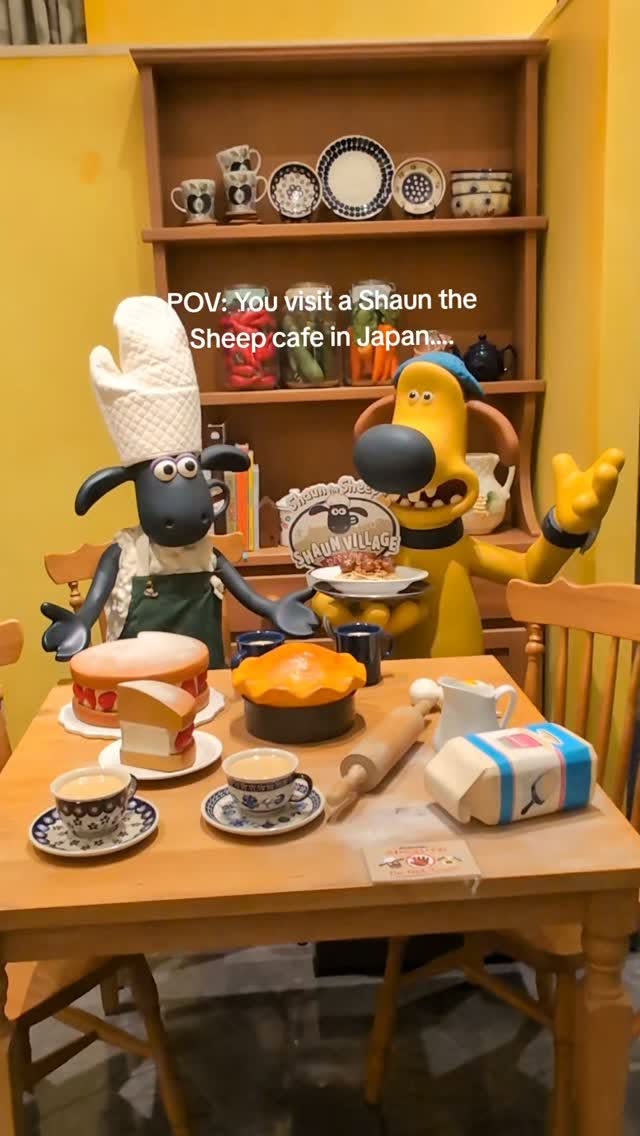 Japanese Cafe Celebrates Shaun the Sheep