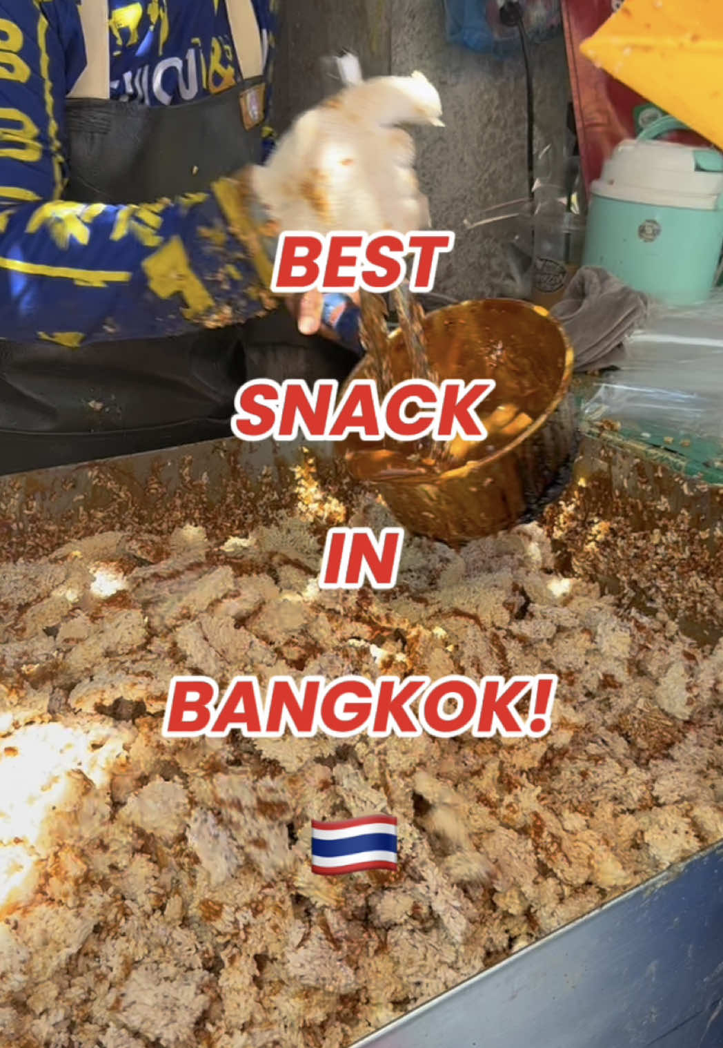 Crispy Caramel Rice Crackers Sold At Bangkok Street Stall