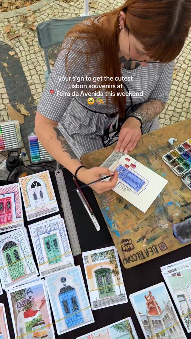 Lisbon Market Sells Unique Souvenir Postcards
