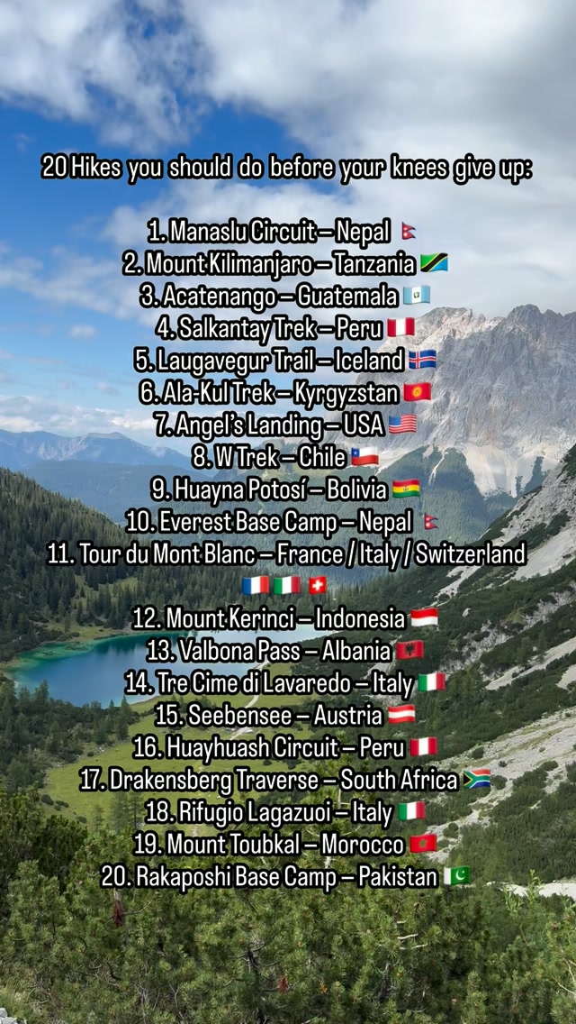 Twenty Scenic Mountain Hikes To Conquer