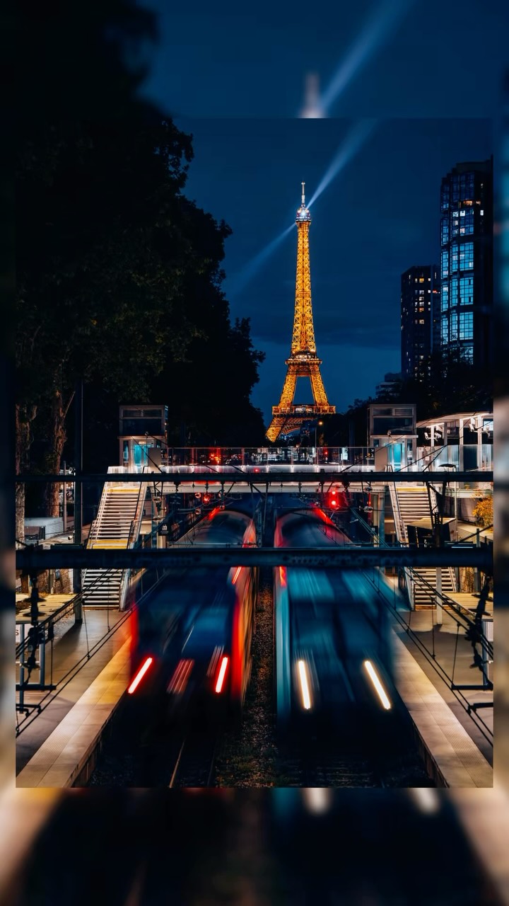 Paris Landmarks Captured Through Long Exposure