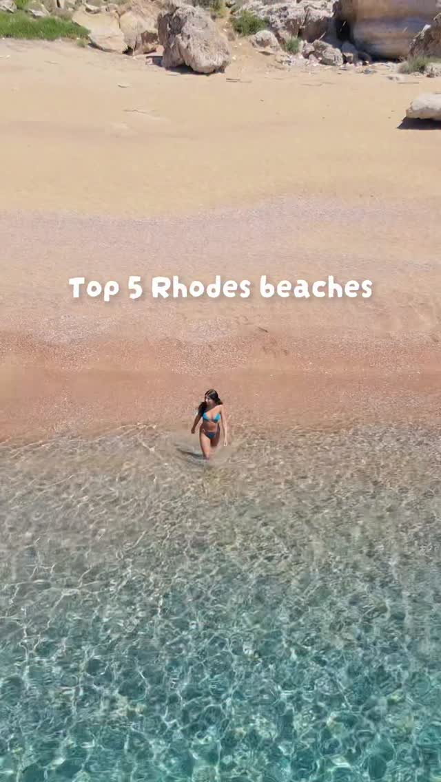 Top Rhodes Beaches Revealed With Drone Footage