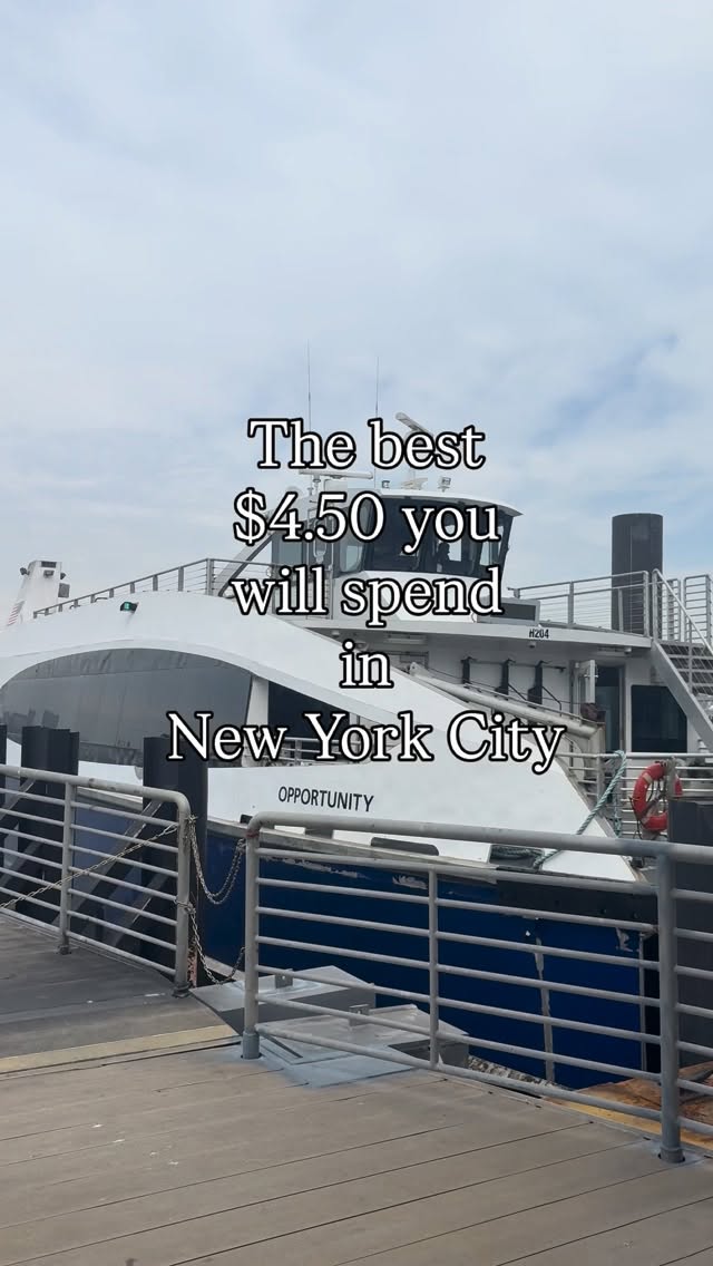 New York City Sights From A Ferry Ride