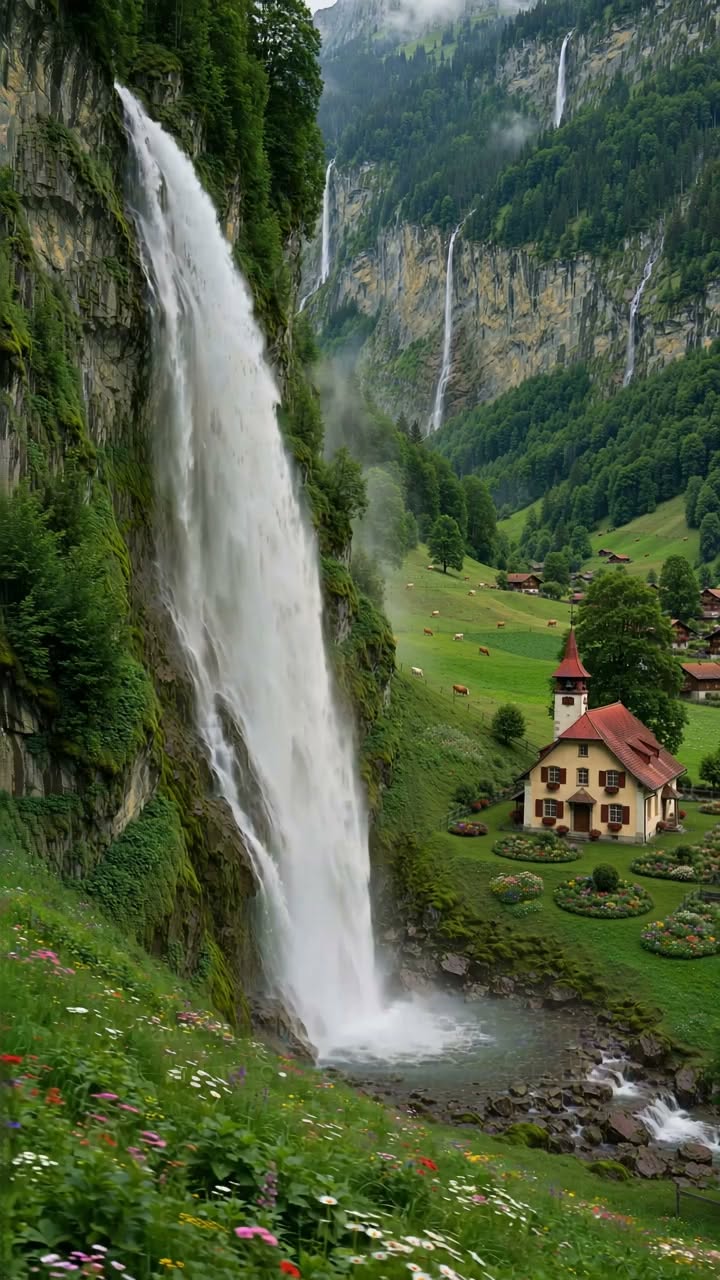 Lauterbrunnen And Its Reformed Church