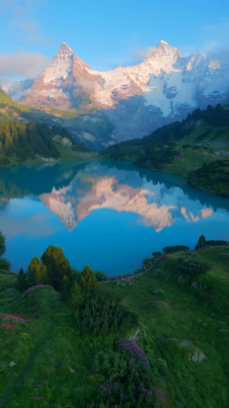 Swiss Alps Cliff Walks And Mirror Lakes