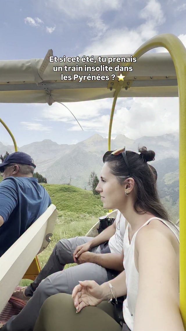 Mountain Train Journey to High-Altitude Lake