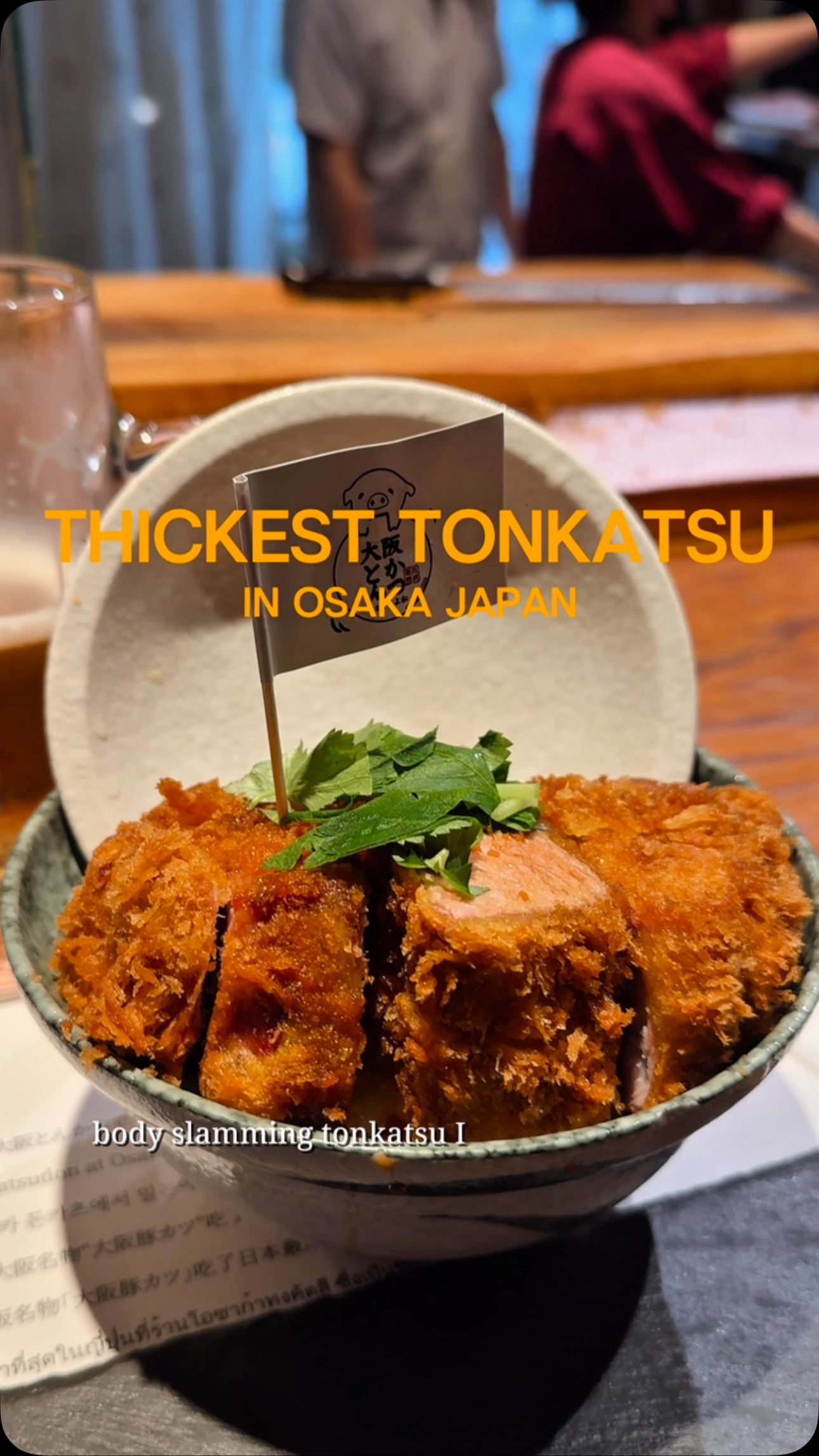 Osaka Tonkatsu Eateries in Dotonbori