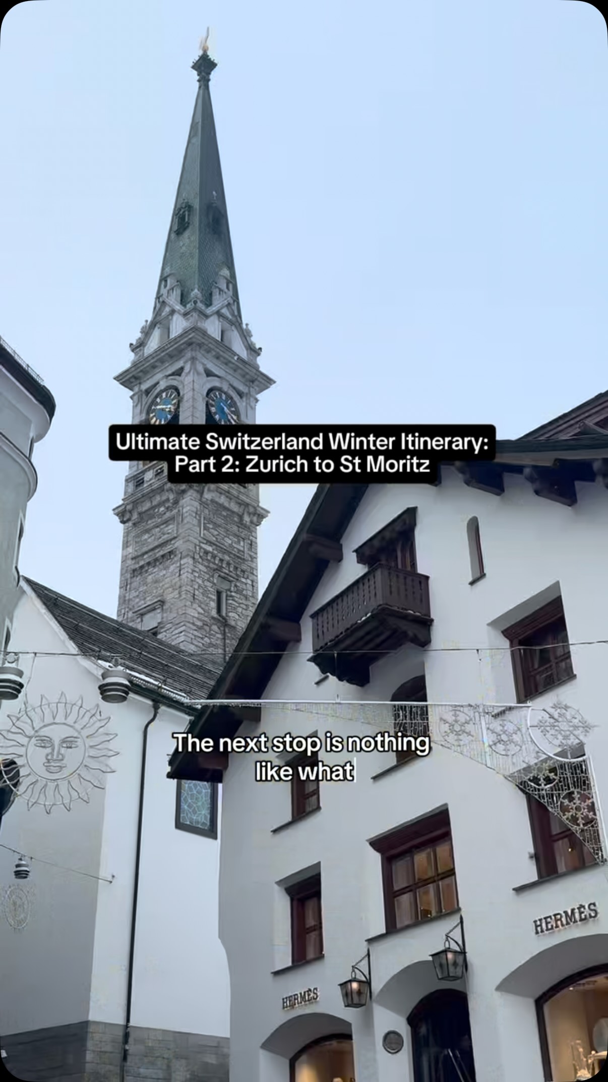 Switzerland Winter Itinerary: Zürich to Saint Moritz