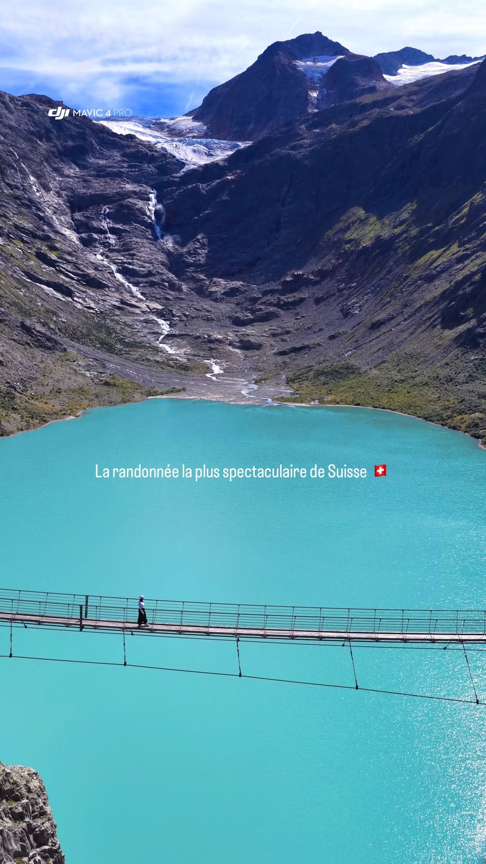 Spectacular Swiss Bridge and Turquoise Lake