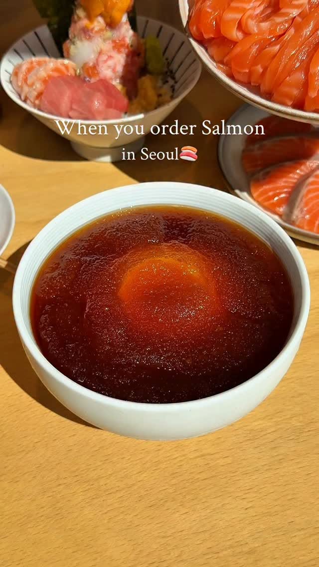 Seoul's Salmon Noodle Dish and Seafood Delights
