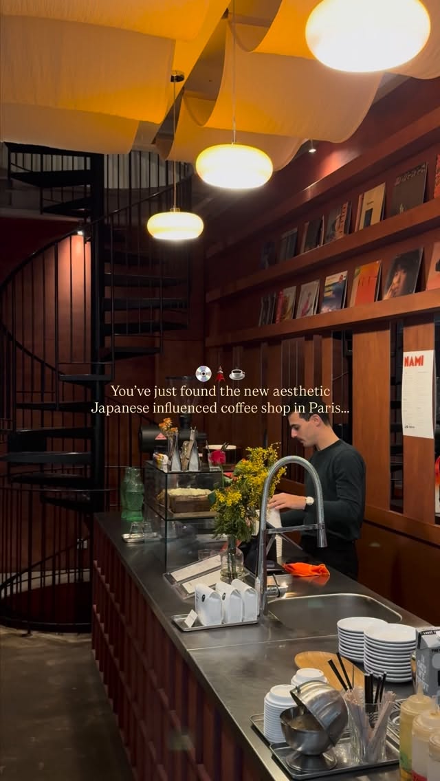 Paris Coffee Shop Doubles as Vinyl Store