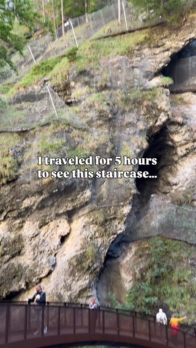 Impressive Gorge Walk with Waterfall and Helix Staircase