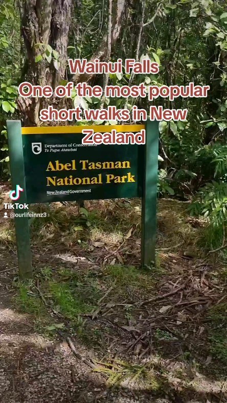 Golden Bay's Wainui Falls Track And National Park