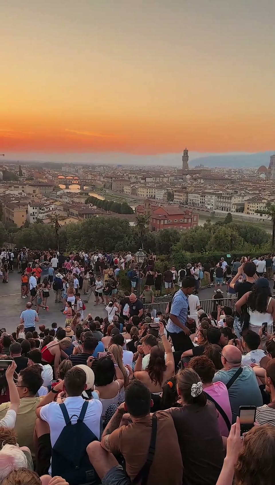 Florence Sunset Views At Piazzale Michelangelo