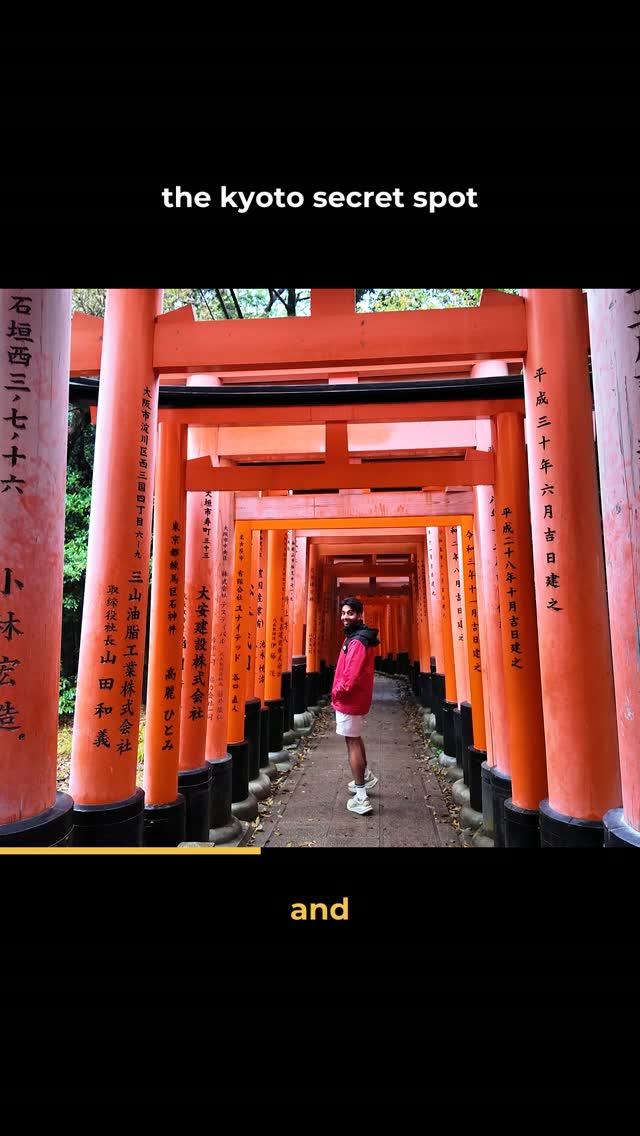 Fushimi Inari Shrine's Secluded Torii Gate Path