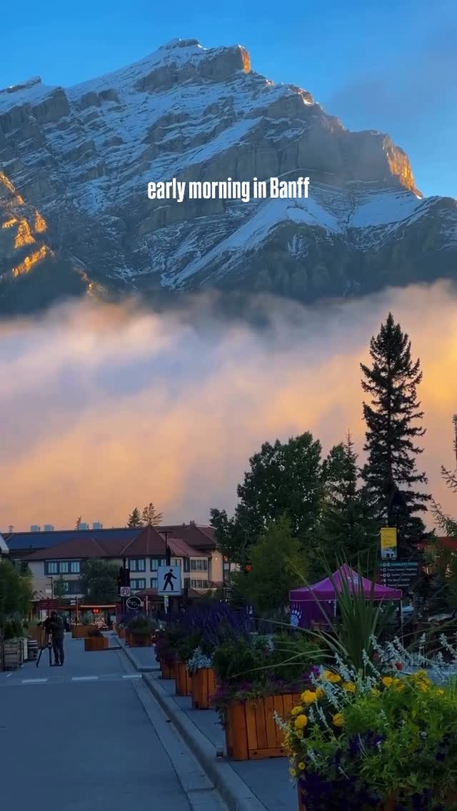 Banff's Morning Majesty And Local Charm