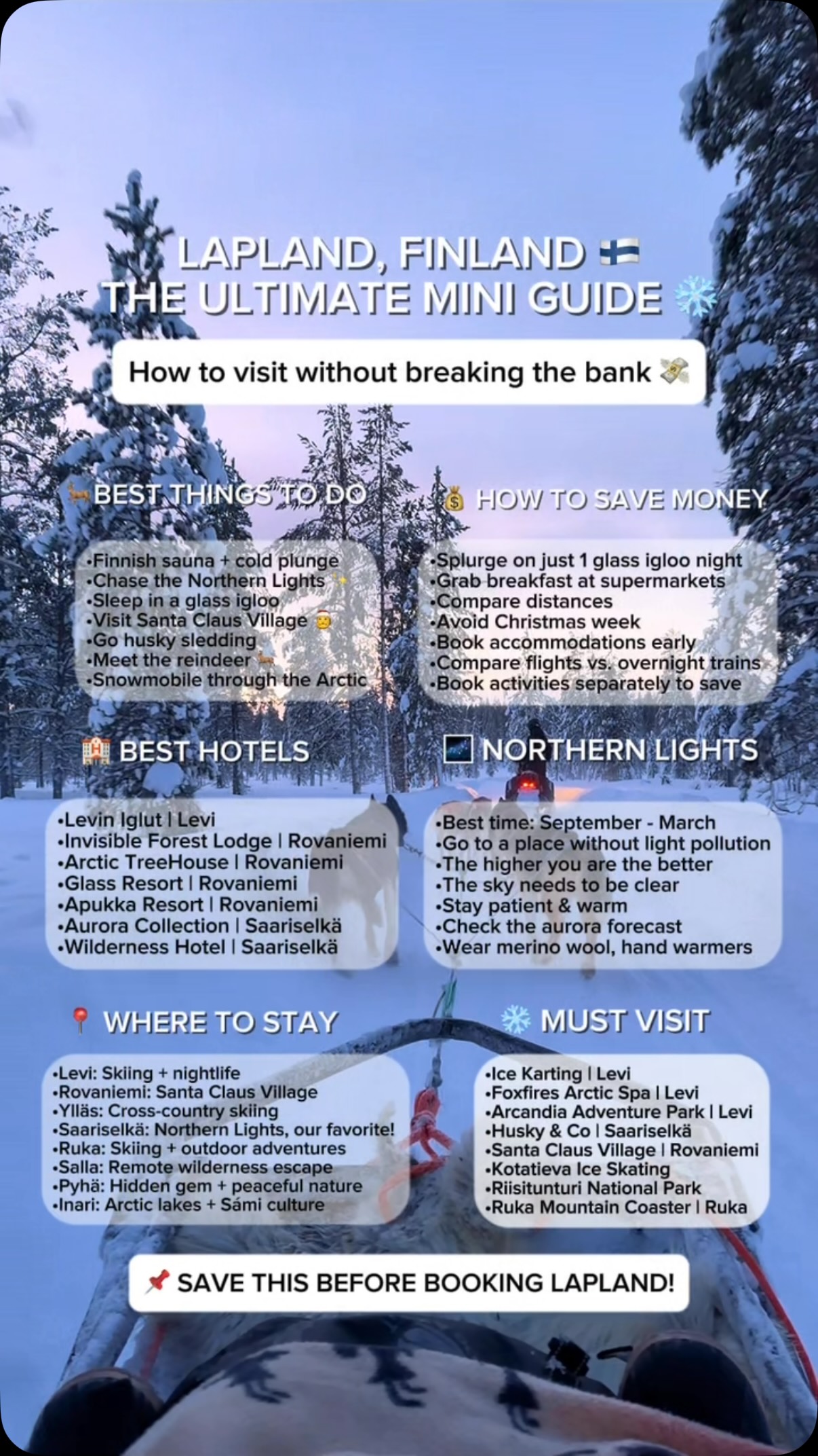 Lapland Adventures: Santa, Igloos, and Arctic Parks
