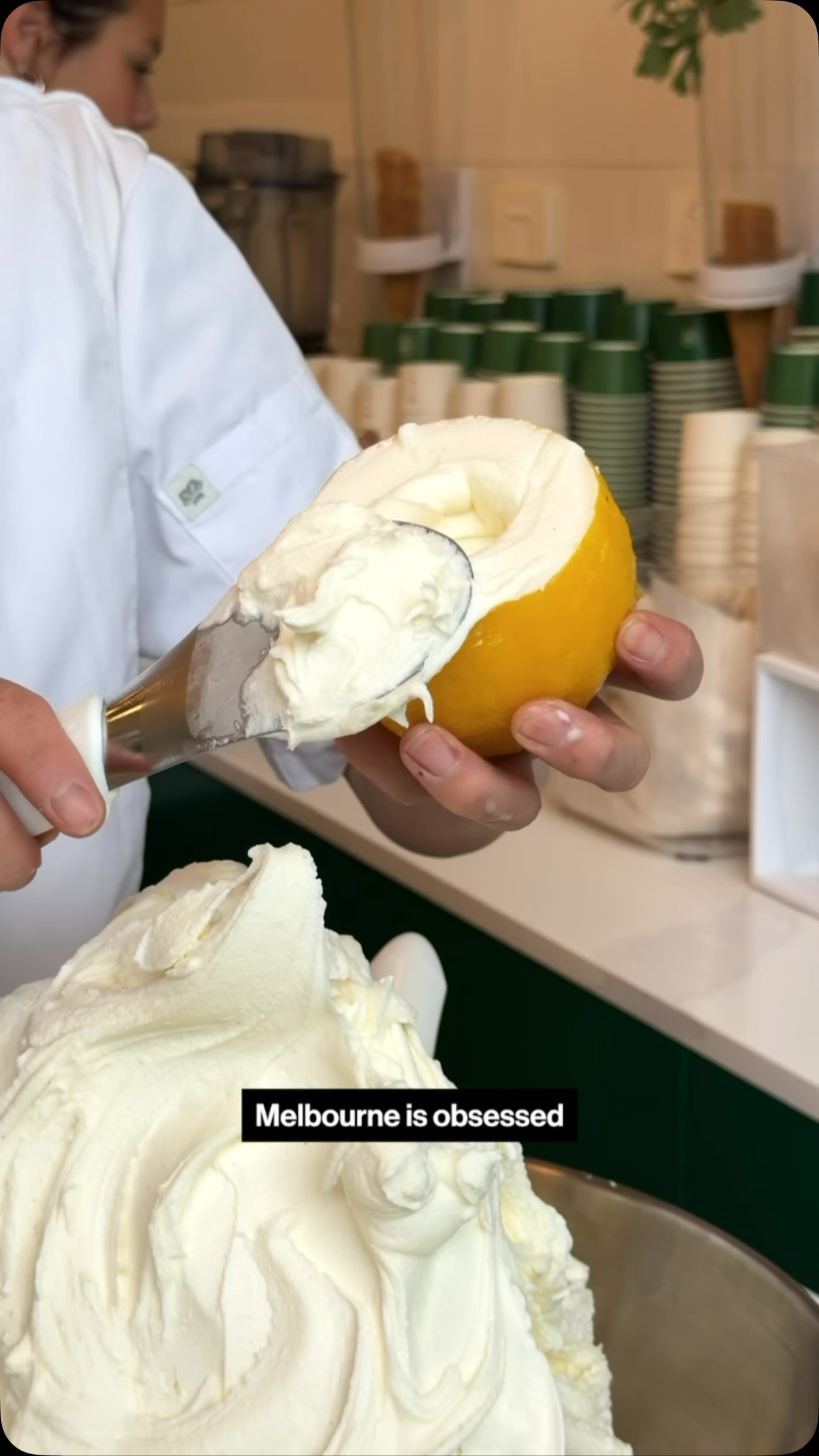Melbourne Gelato Shop's Lemon Ricotta Blossom