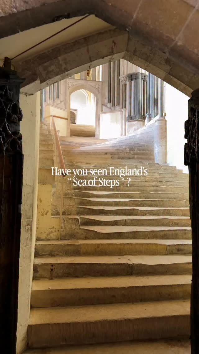 Wells Cathedral's "Sea of Steps" and Chapter House