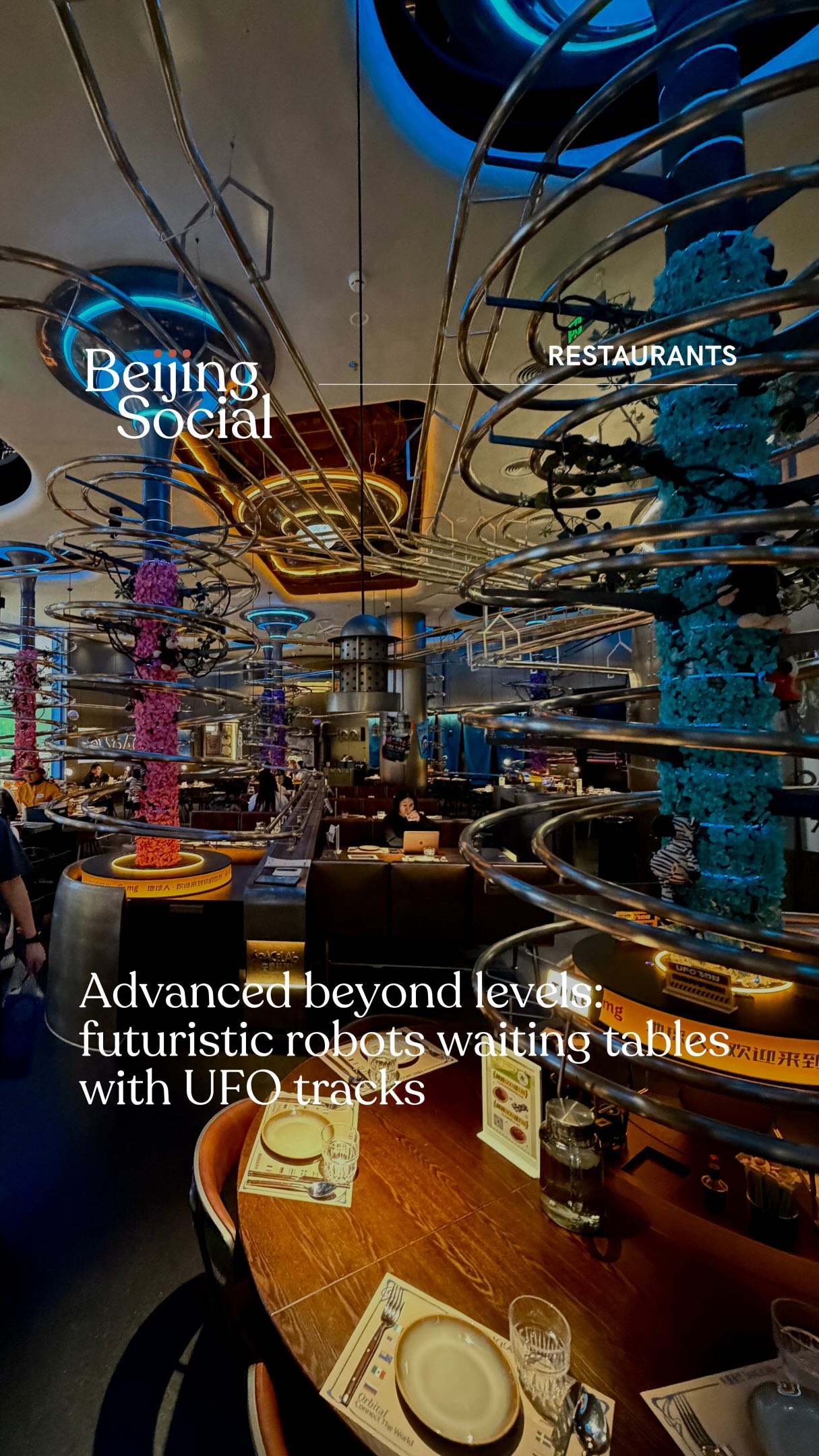 Futuristic Beijing Restaurant Features Robot Food Delivery