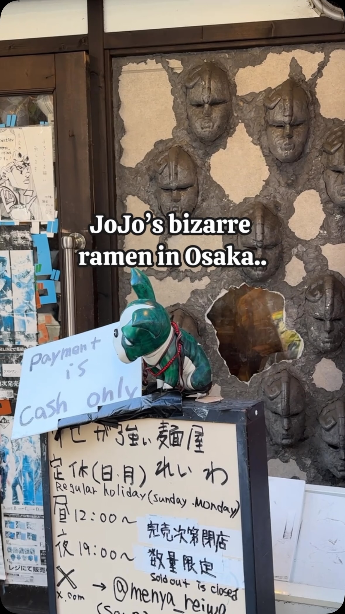 JoJo's Bizarre Adventure Ramen in Osaka