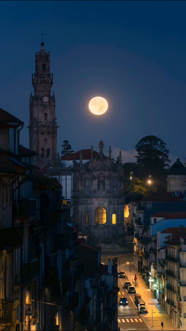 Porto Landmarks Under Moonlight