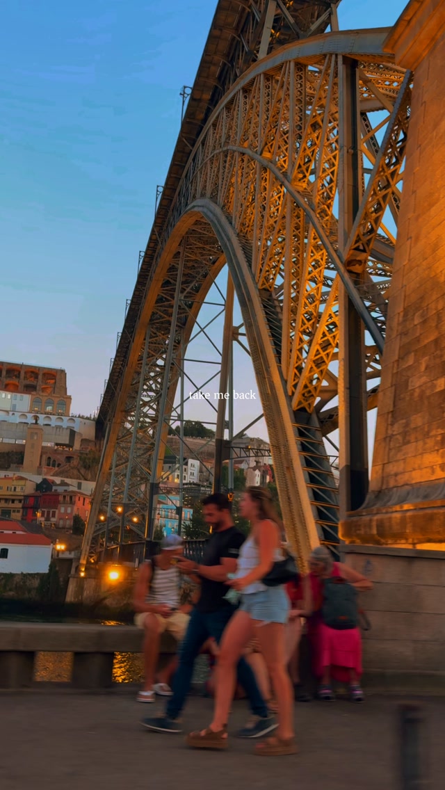 Porto's Dom Luís I Bridge At Sunset