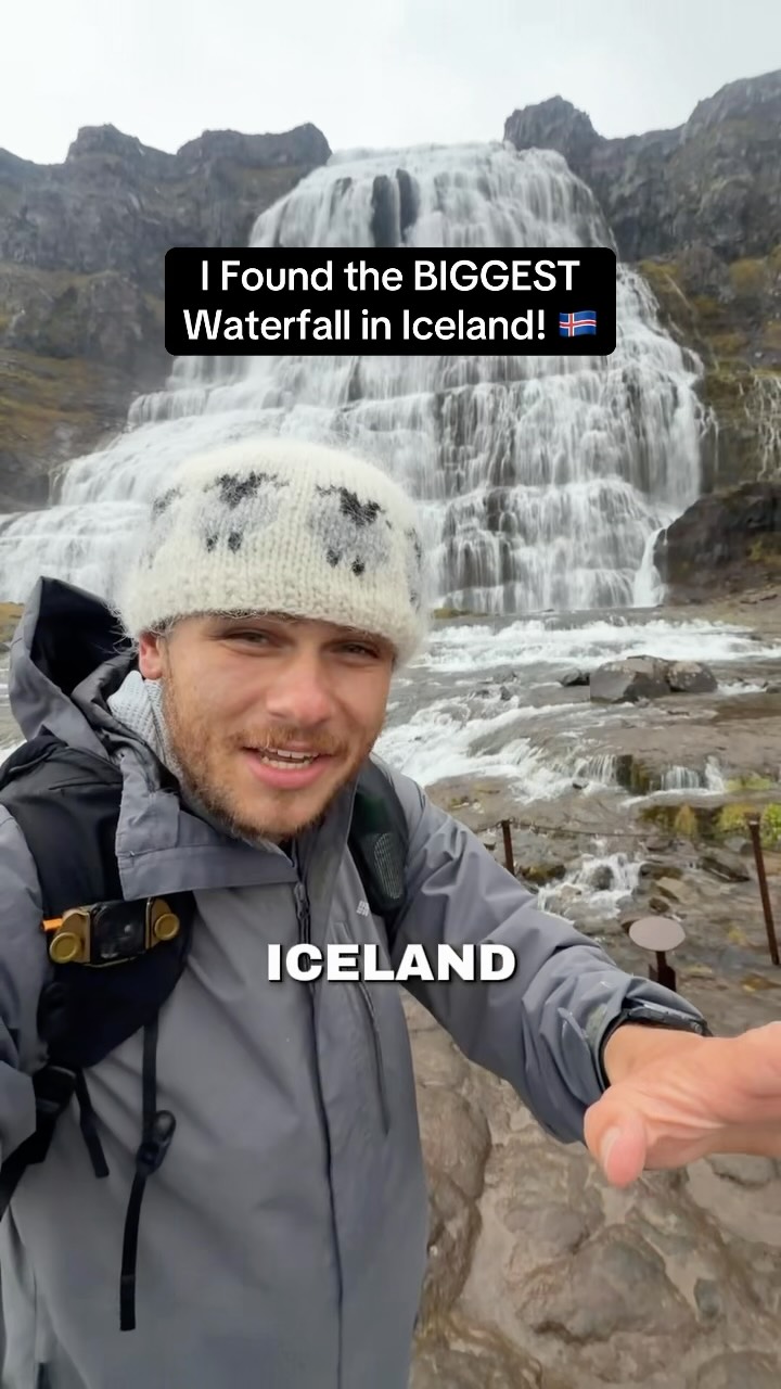 Iceland's Dynjandi Waterfall: A Solitary Autumn Gem
