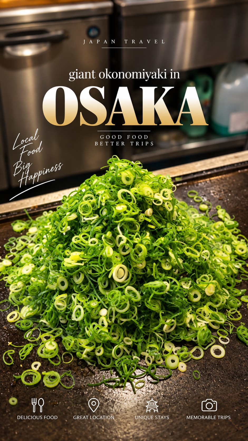 Giant Okonomiyaki Preparation in Osaka
