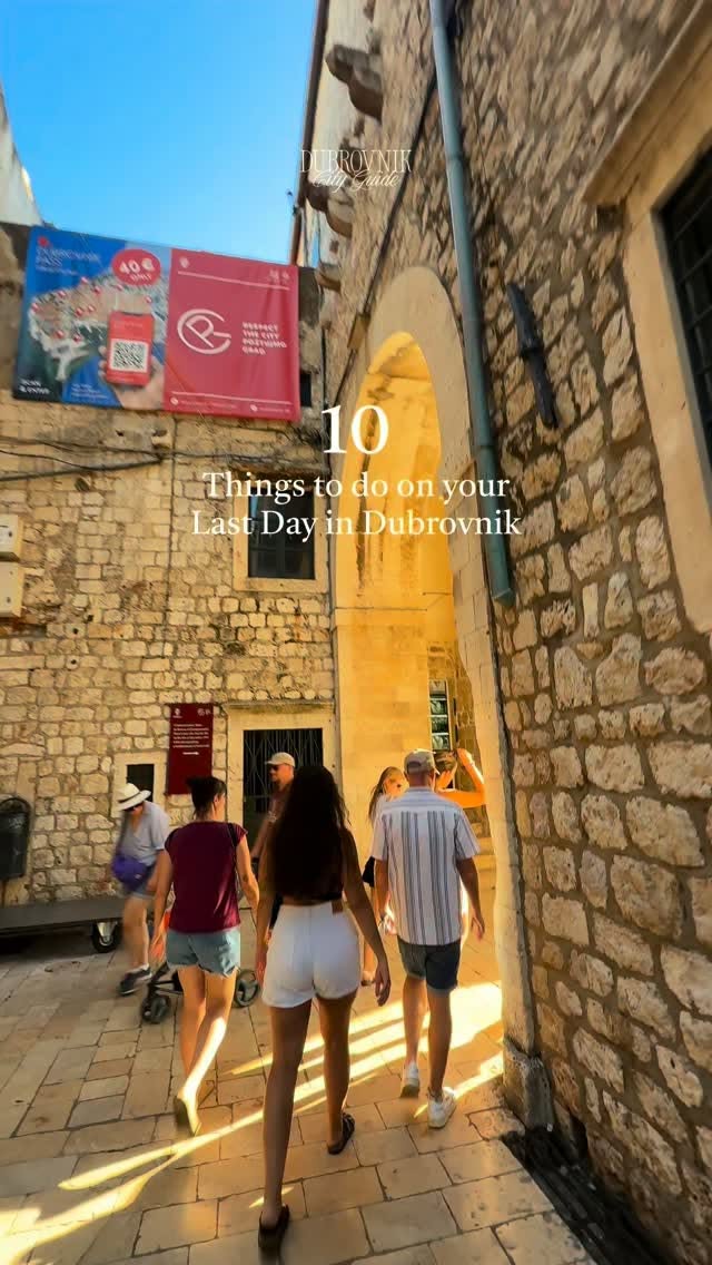 Dubrovnik's Top Spots for a Memorable Last Day