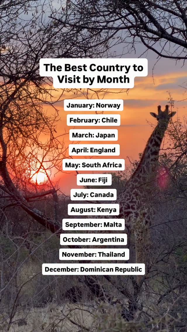 Twelve Countries For Your Travel Bucket List