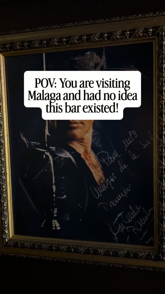 Malaga Bar Near Cathedral Offers Film And Sports Themes