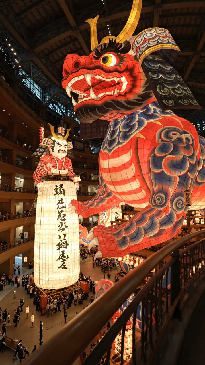 Aomori Museum Showcasing Giant Paper Floats