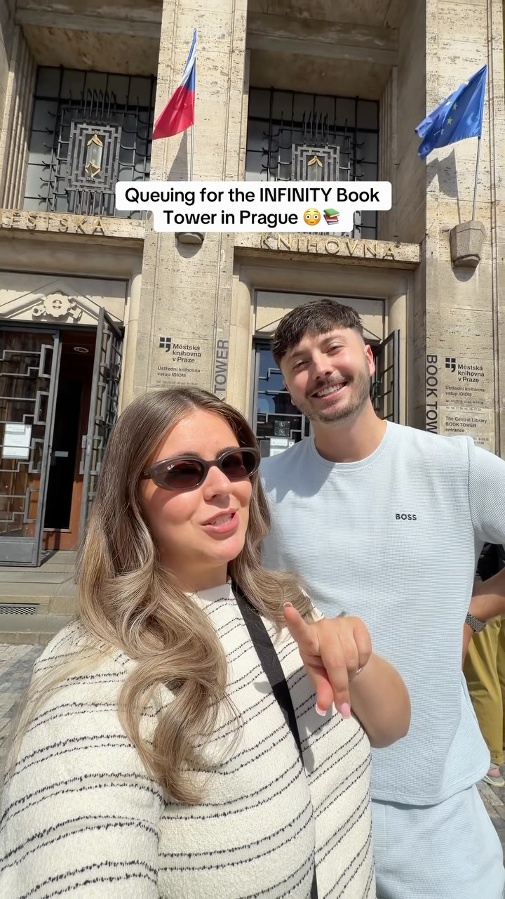 Prague's Municipal Library Features Infinity Book Tower