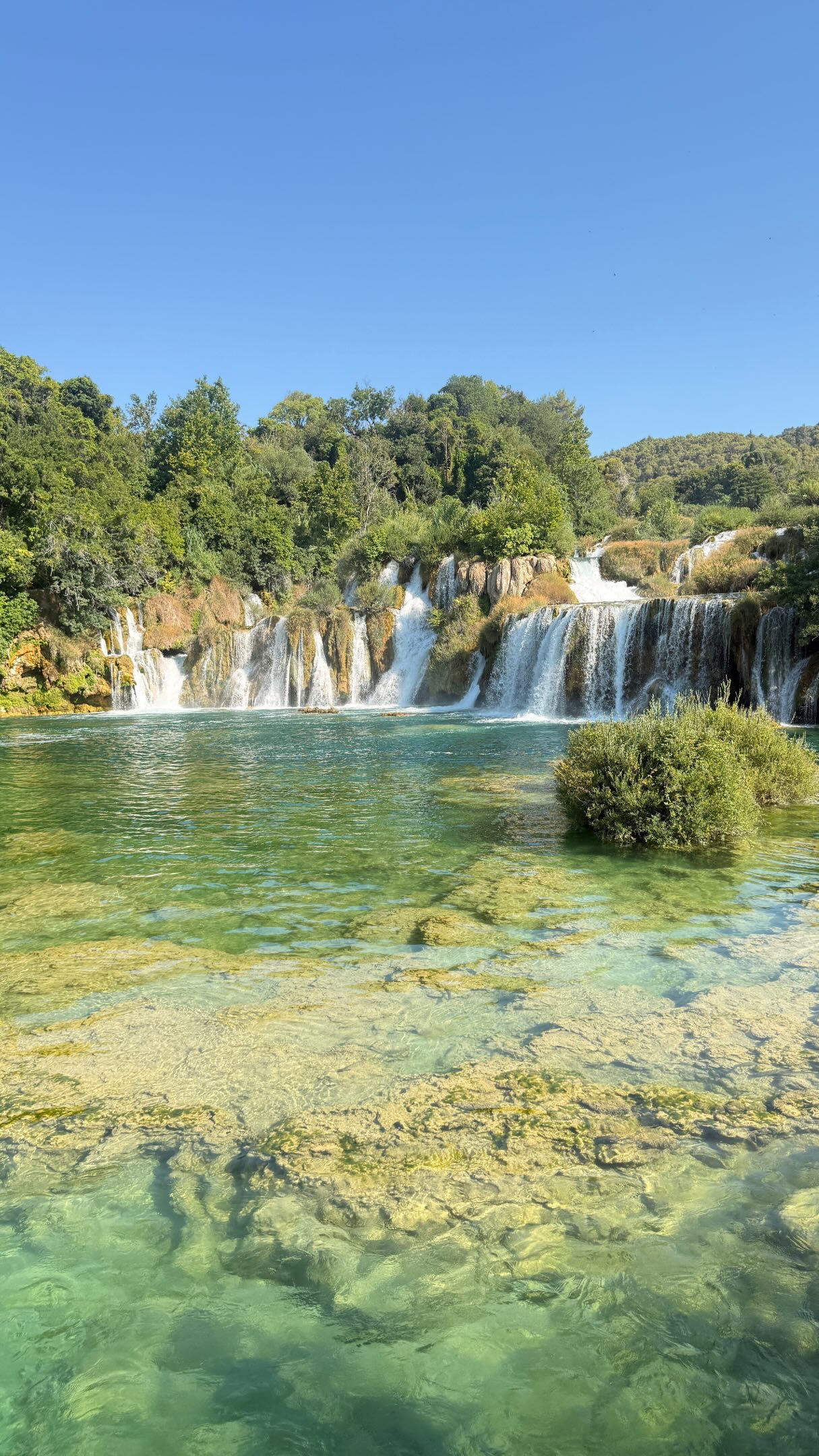 Krka National Park's Waterfalls and Turquoise Waters