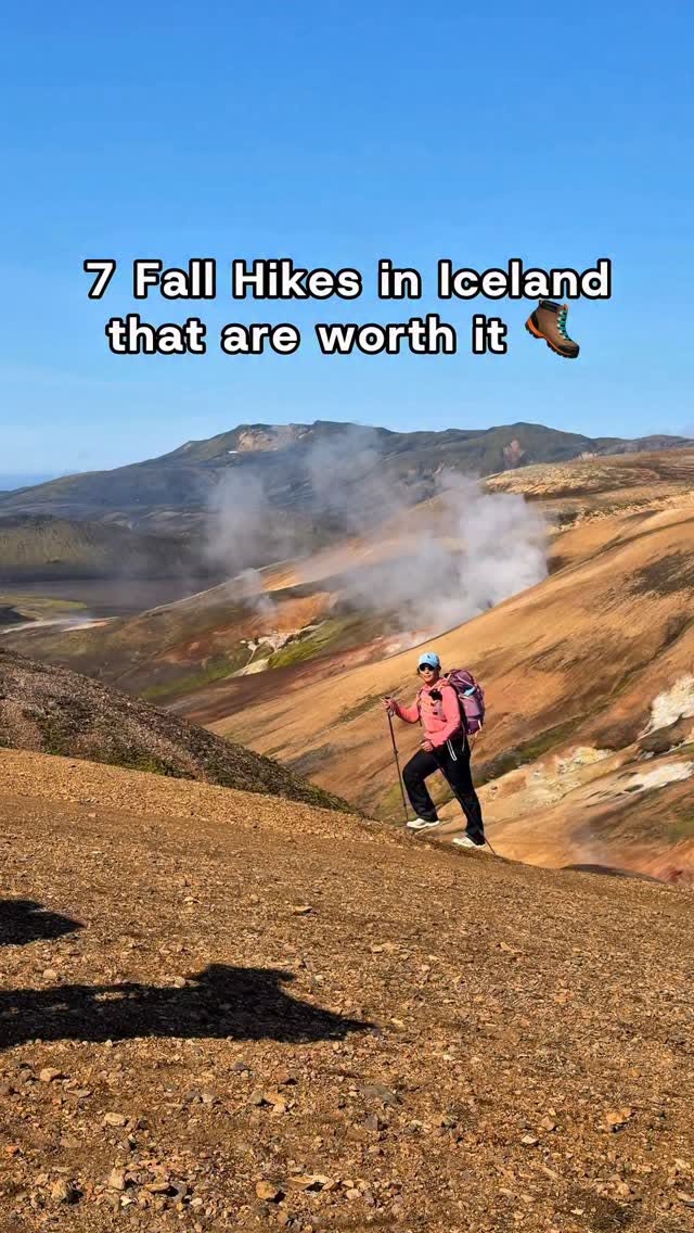 Icelandic Hikes Featuring Canyons, Waterfalls, and Trails