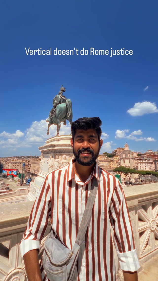 Rome's Iconic Landmarks Captured in Vertical Video