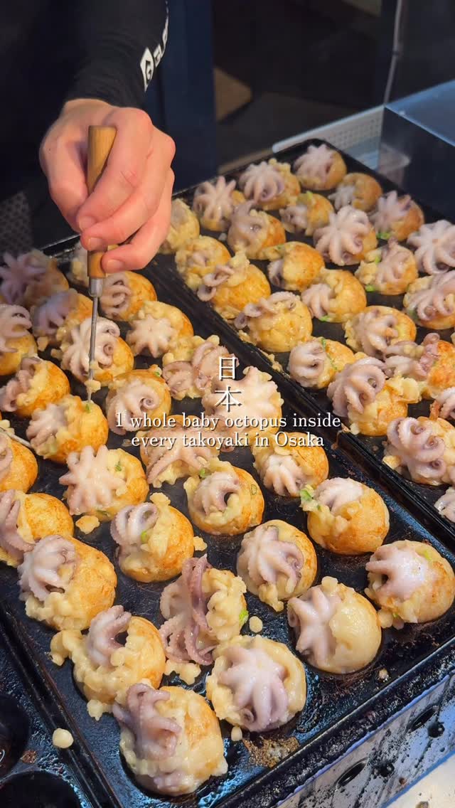 Odoridako's Whole Baby Octopus Takoyaki