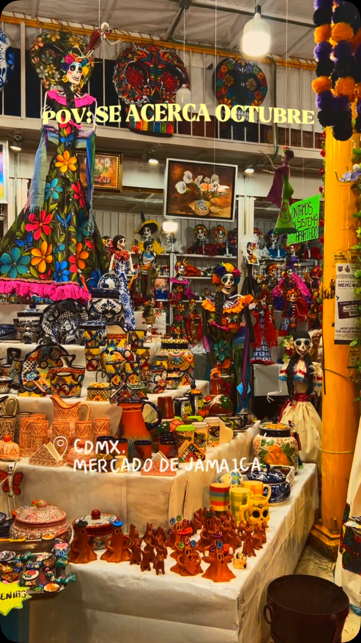Mexico City Market Prepares For Day Of The Dead