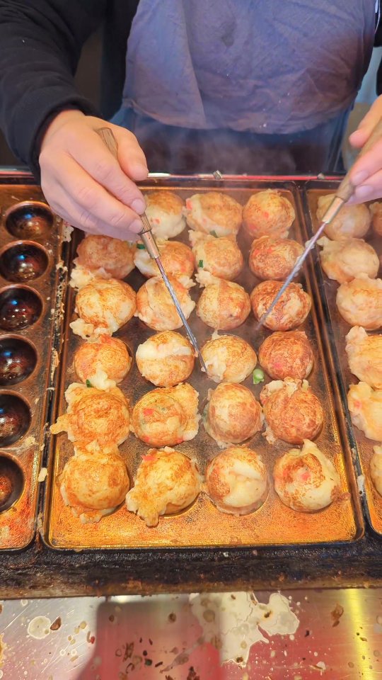 Takoyaki Preparation at Osaka Shop
