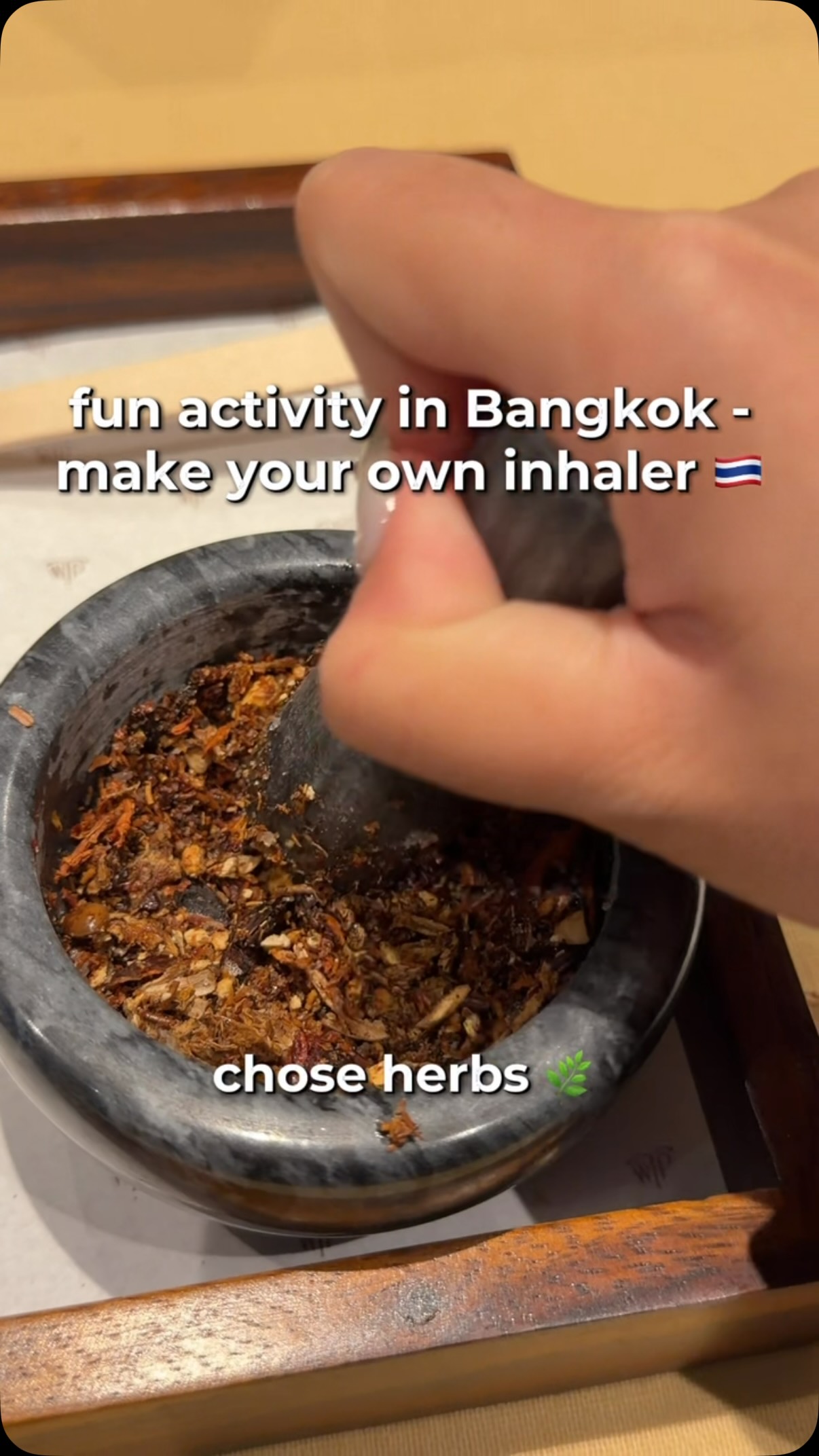 Create Your Own Herbal Inhaler In Bangkok
