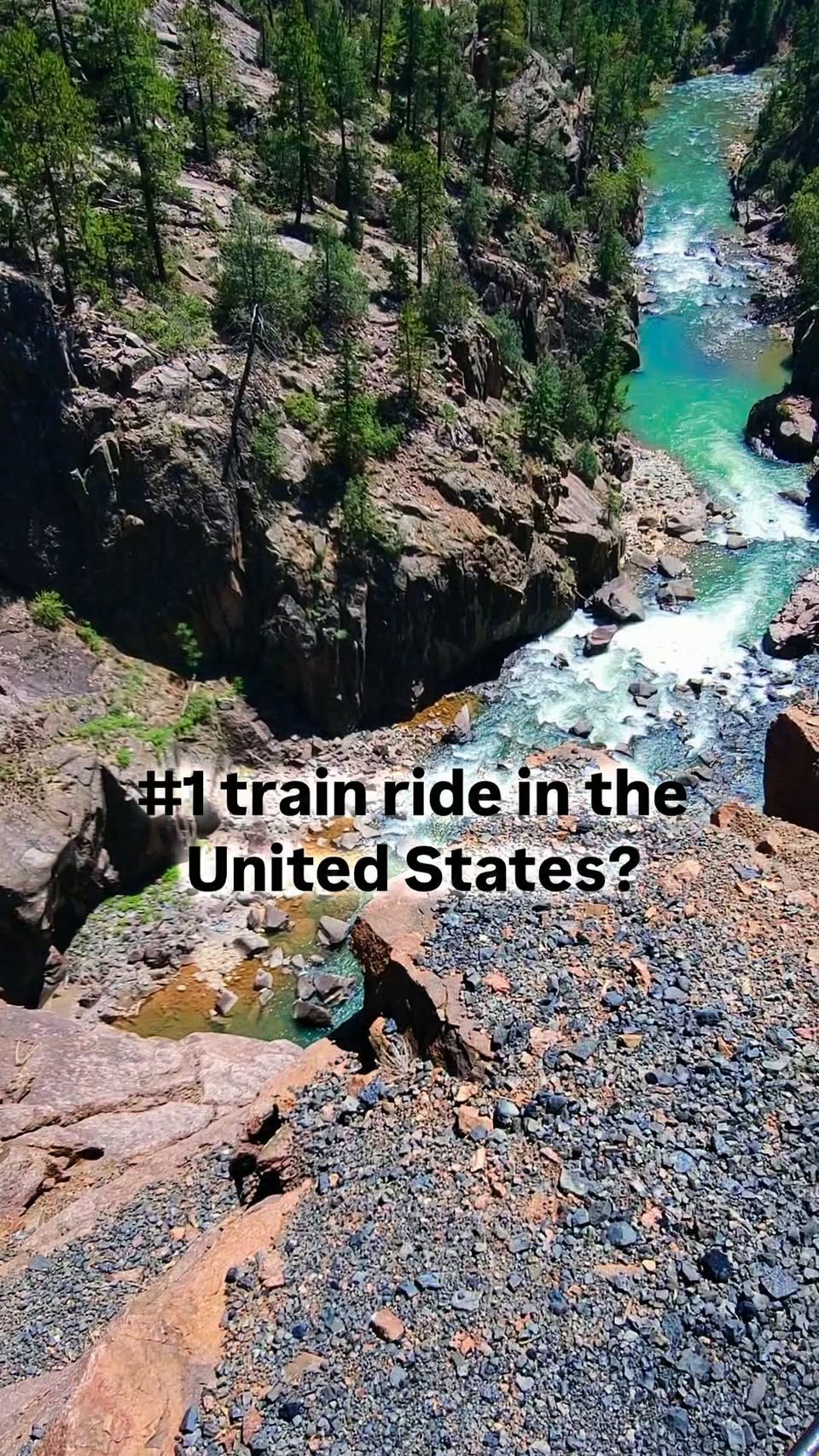 Scenic Train Journey Through Colorado Canyons