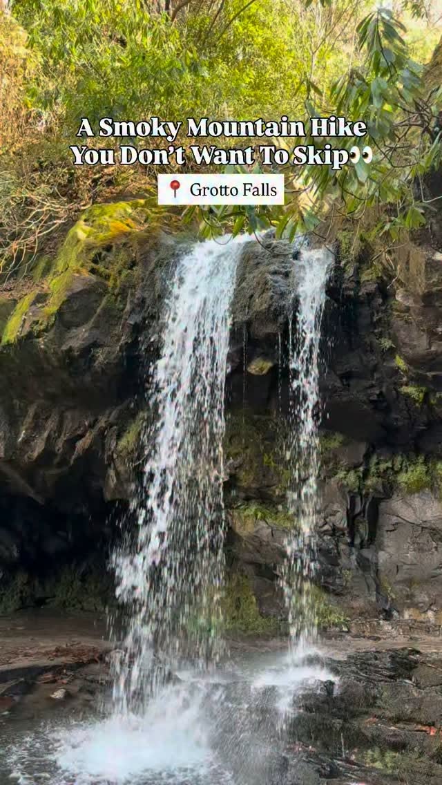 Walk Behind Waterfalls In Smoky Mountains National Park